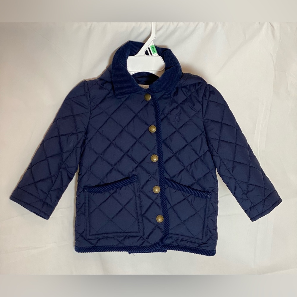 Ralph Lauren baby navy jacket/coat size 12m